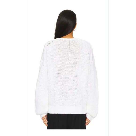 EAVES White Calla Sweater NWT - Size M - Picture 5 of 9